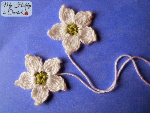 34.crochet blackberry flower free pattern