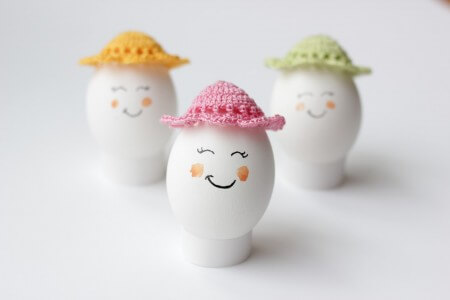 4.crochet easter egg bonnets free pattern easy how to