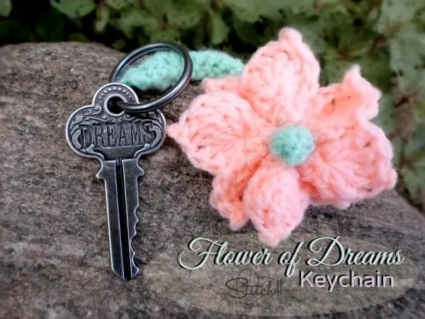 41. free pattern crochet Flower-of-Dreams-Keychain