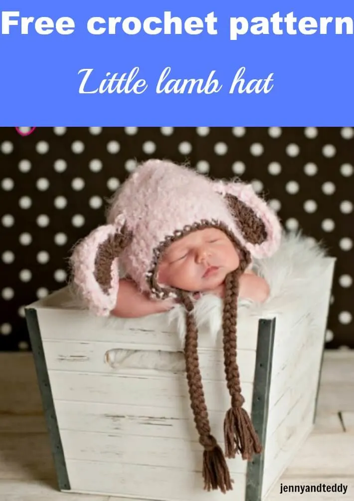 little lamb crochet hat free pattern by jennyandteddy