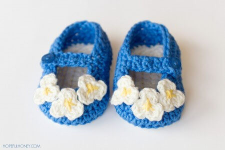 15.Vintage Mary Jane Baby Booties Crochet Pattern 7