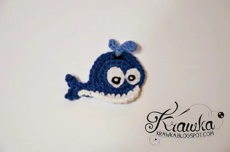 2.whale applique crochet free pattern