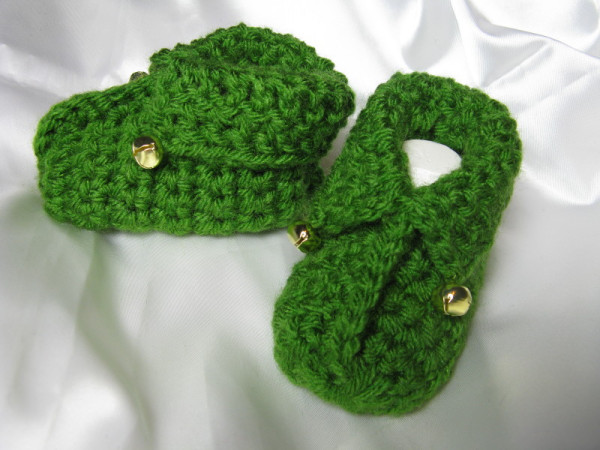 27.easy crochet elfi baby booties free pattern