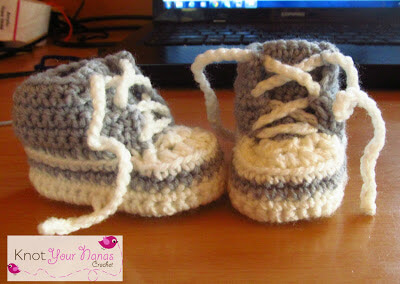 29. crochet converse newborn high tops easy free pattern tutorial 2