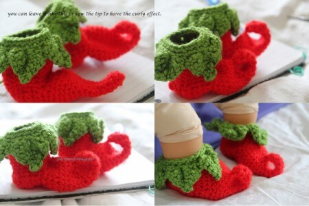 42.crochet elf easy bootie