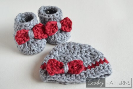 45.easy booties crochet free pattern