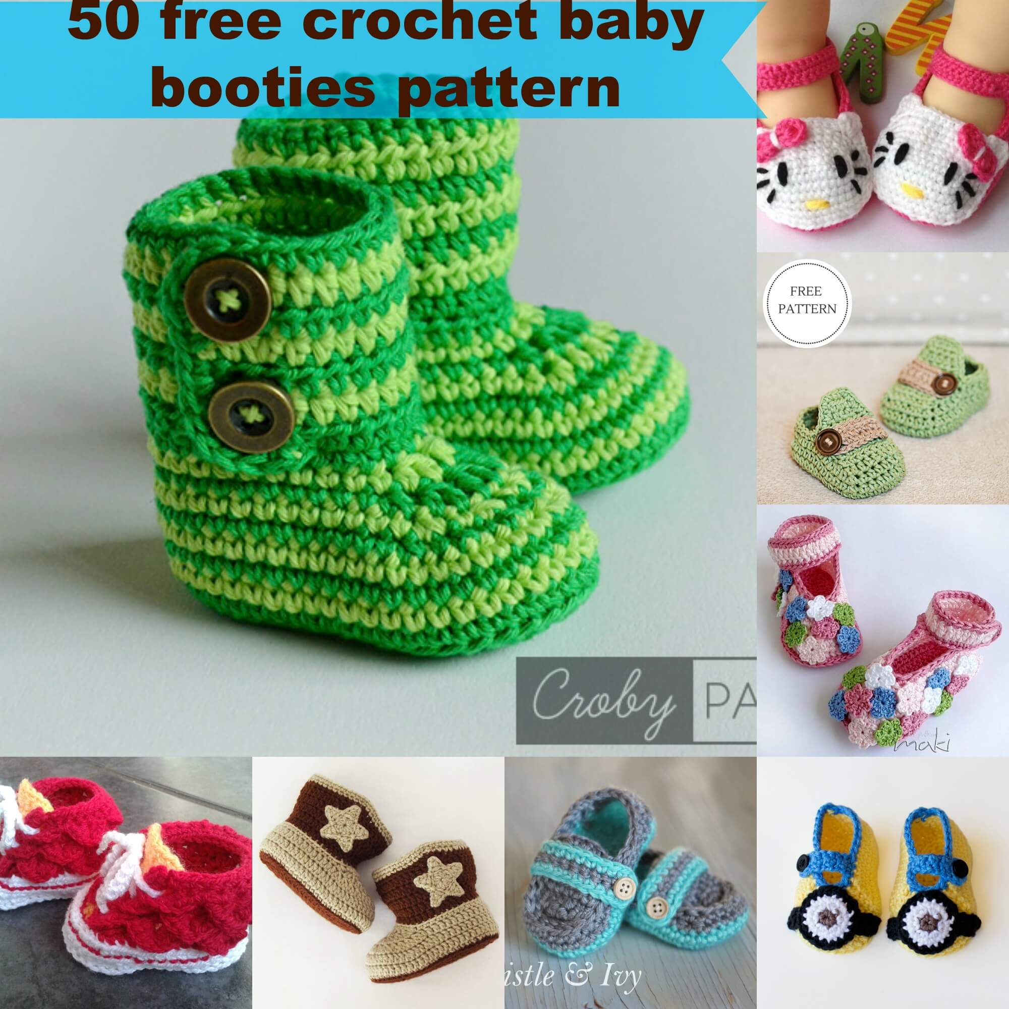 just crochet baby booties