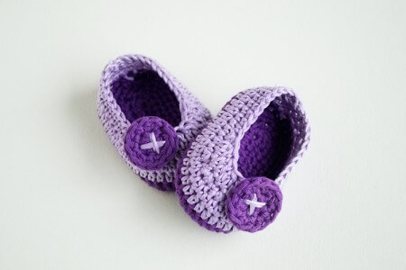 6.crochet newborn baby bootie for beginner free pattern