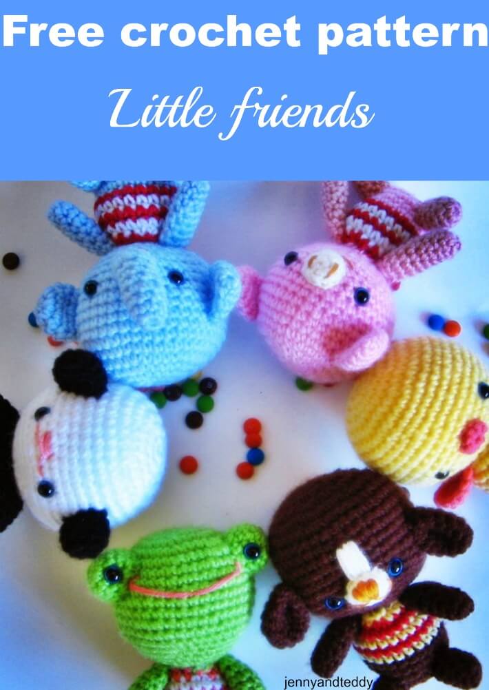 little friends free amigurumi crochet pattern by jennyandteddy