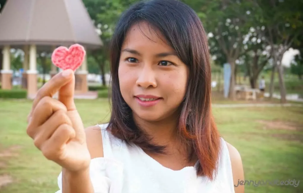 easy crochet heart free pattern