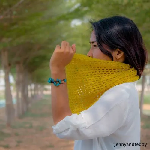 beginner lace crochet scarf free pattern