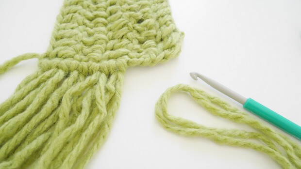 fringe crochet scarf free pattern