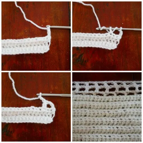 how to create crochet lace mesh