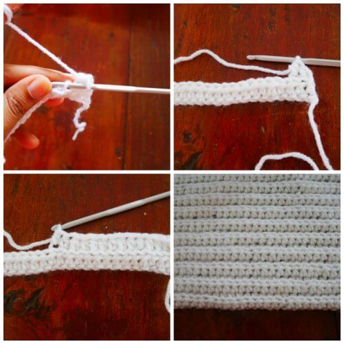 how to crochet in back looop tutorial