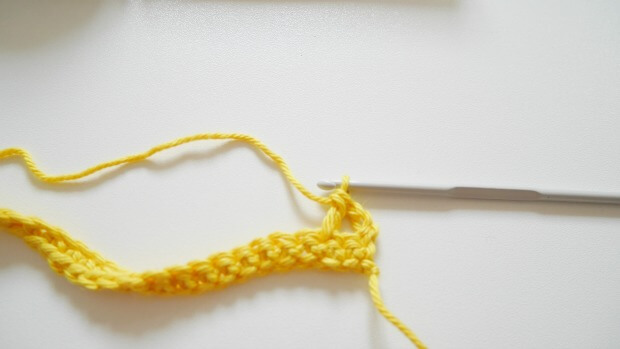 how to double crochet in chain