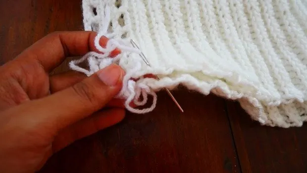 how to join crochet scarf