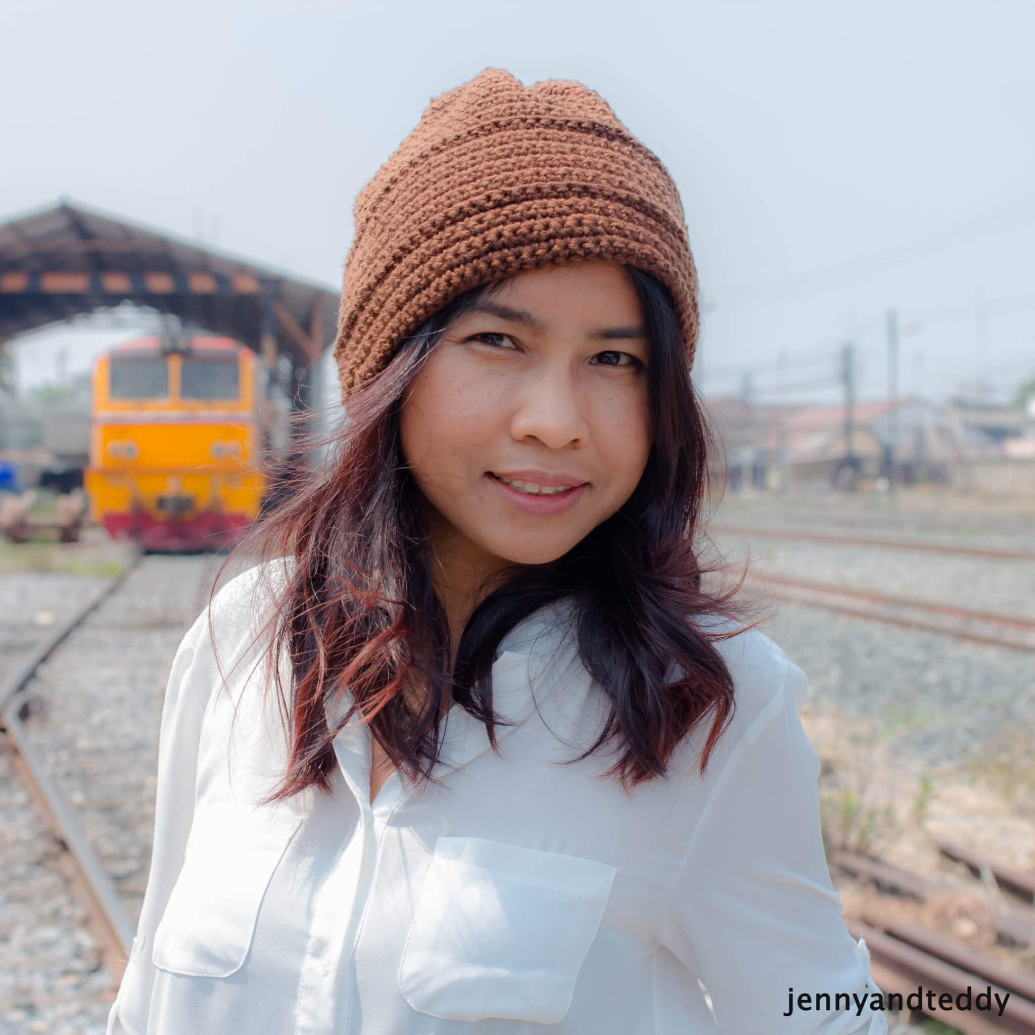 Slouchy Beanie Hat free crochet Pattern 
