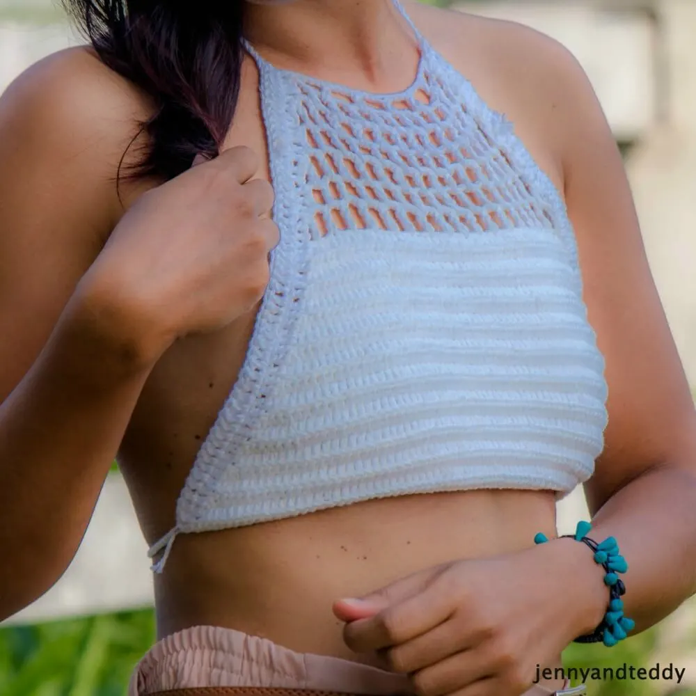 easy crochet crop top ever free crochet pattern for beginner