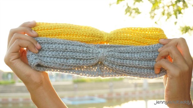 free and easy crochet ribbing headband