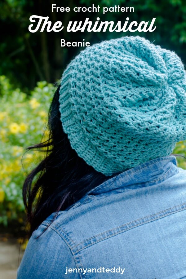 Free crochet pattern the whimsical beanie by jennyandteddy