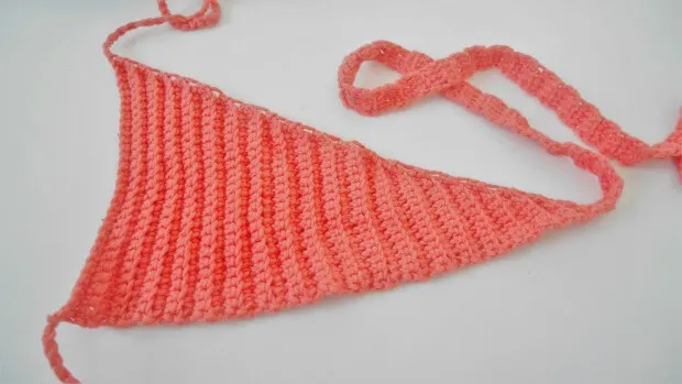 Reversible Wrap Around Bikini Top free crochet pattern tutorial for beginner