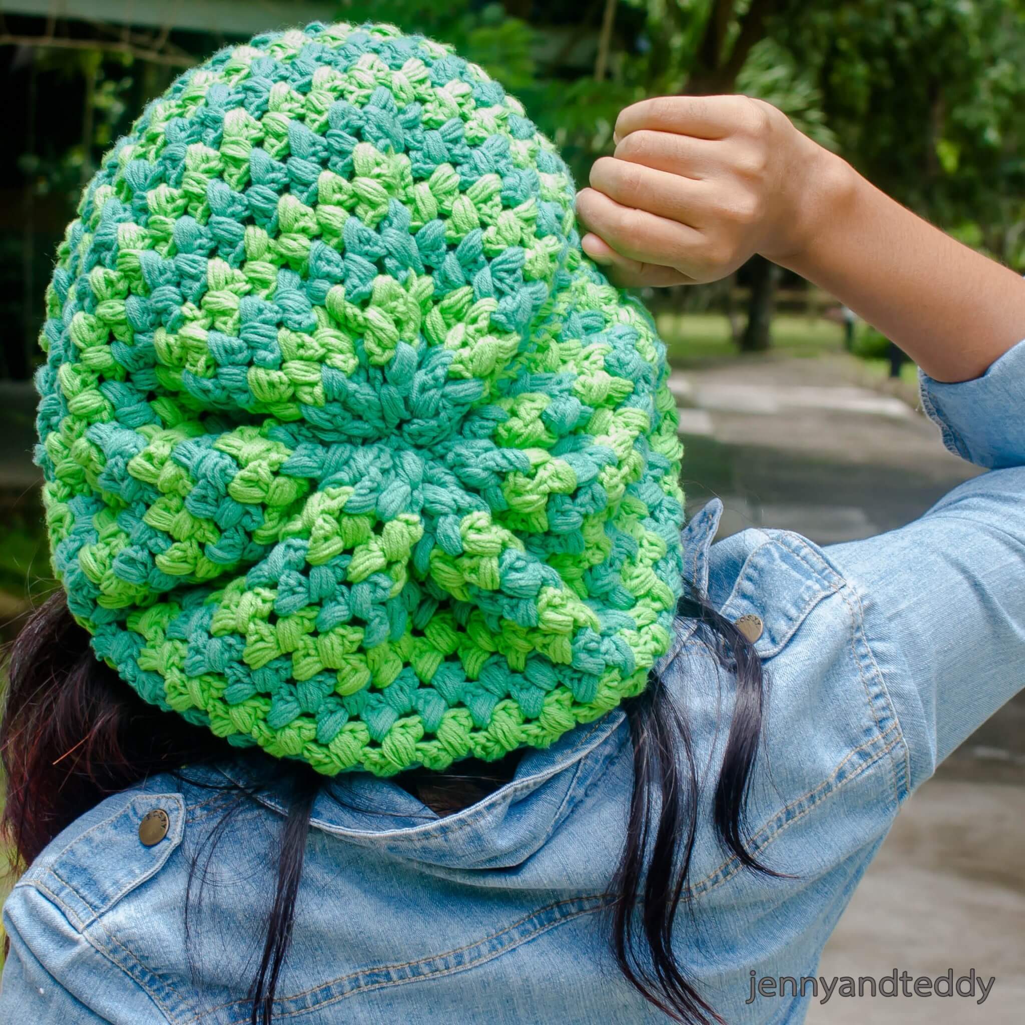 Slouchy Puff Stitch Beret