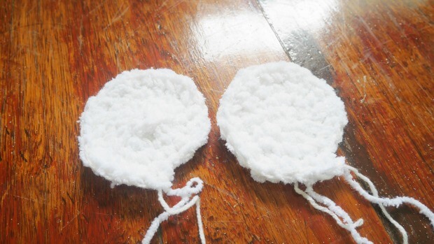 a teddy bear ear crochet