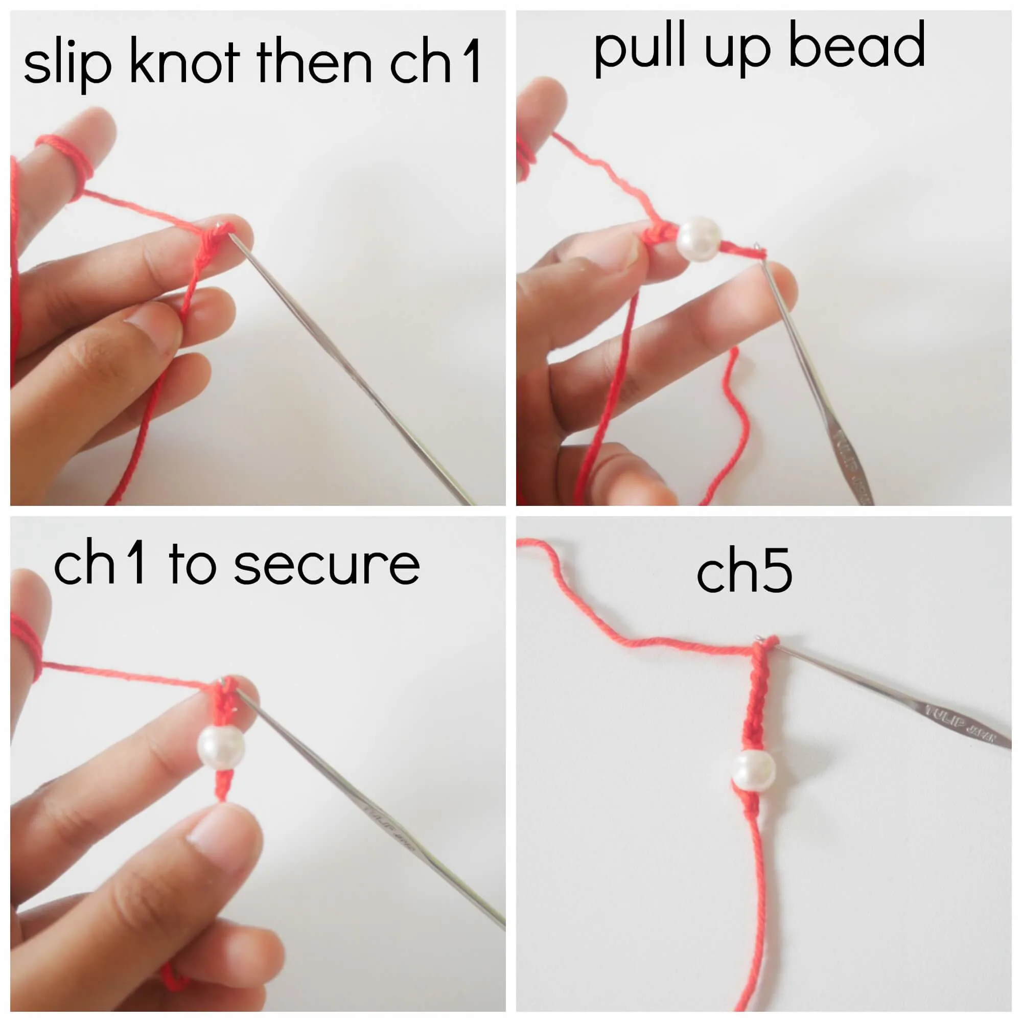 easy crochet bead headband flower for beginners