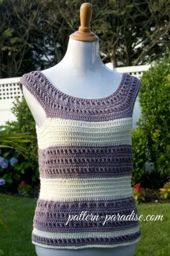garden tanks top free crochet pattern