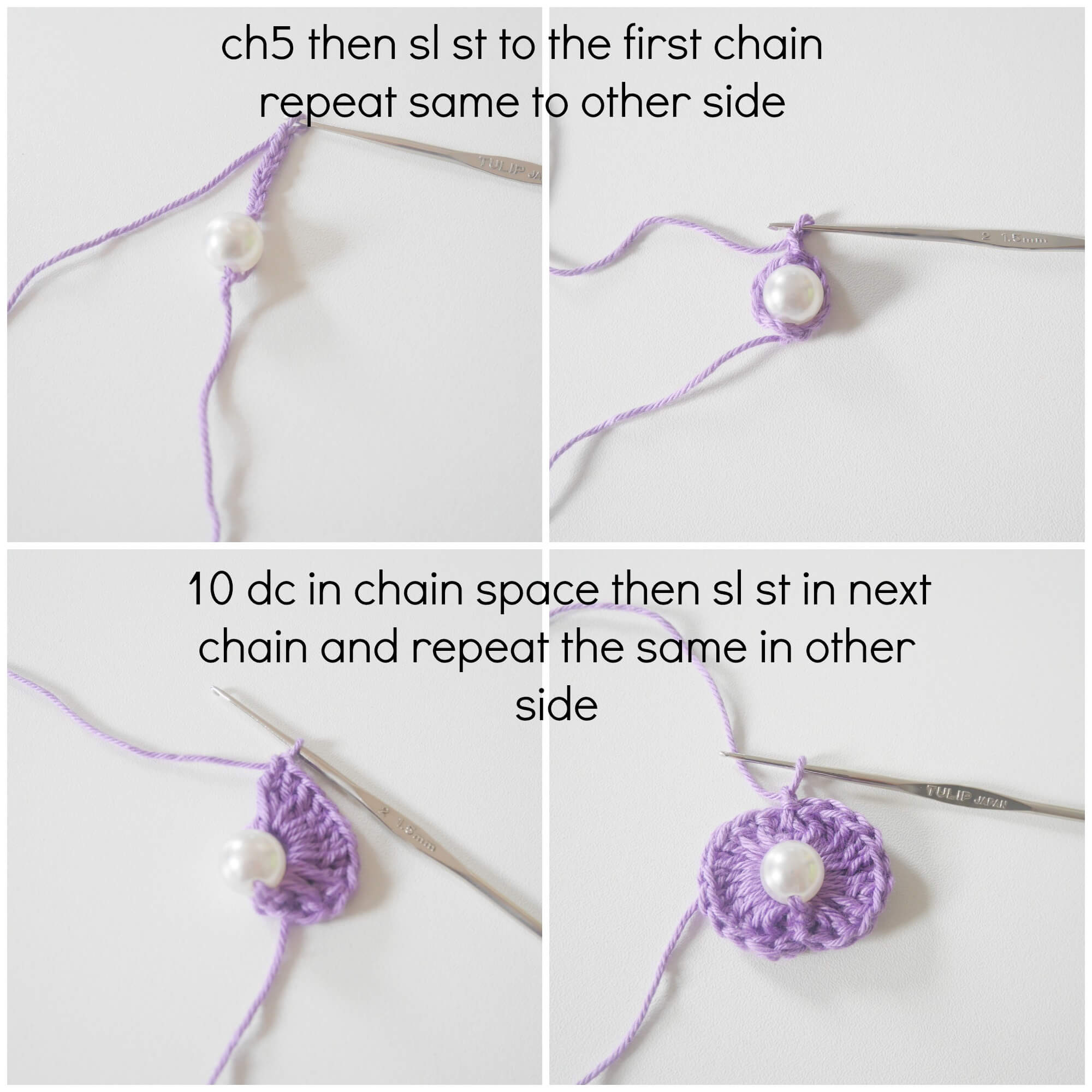 how to crochet beaded headband easy for beginner