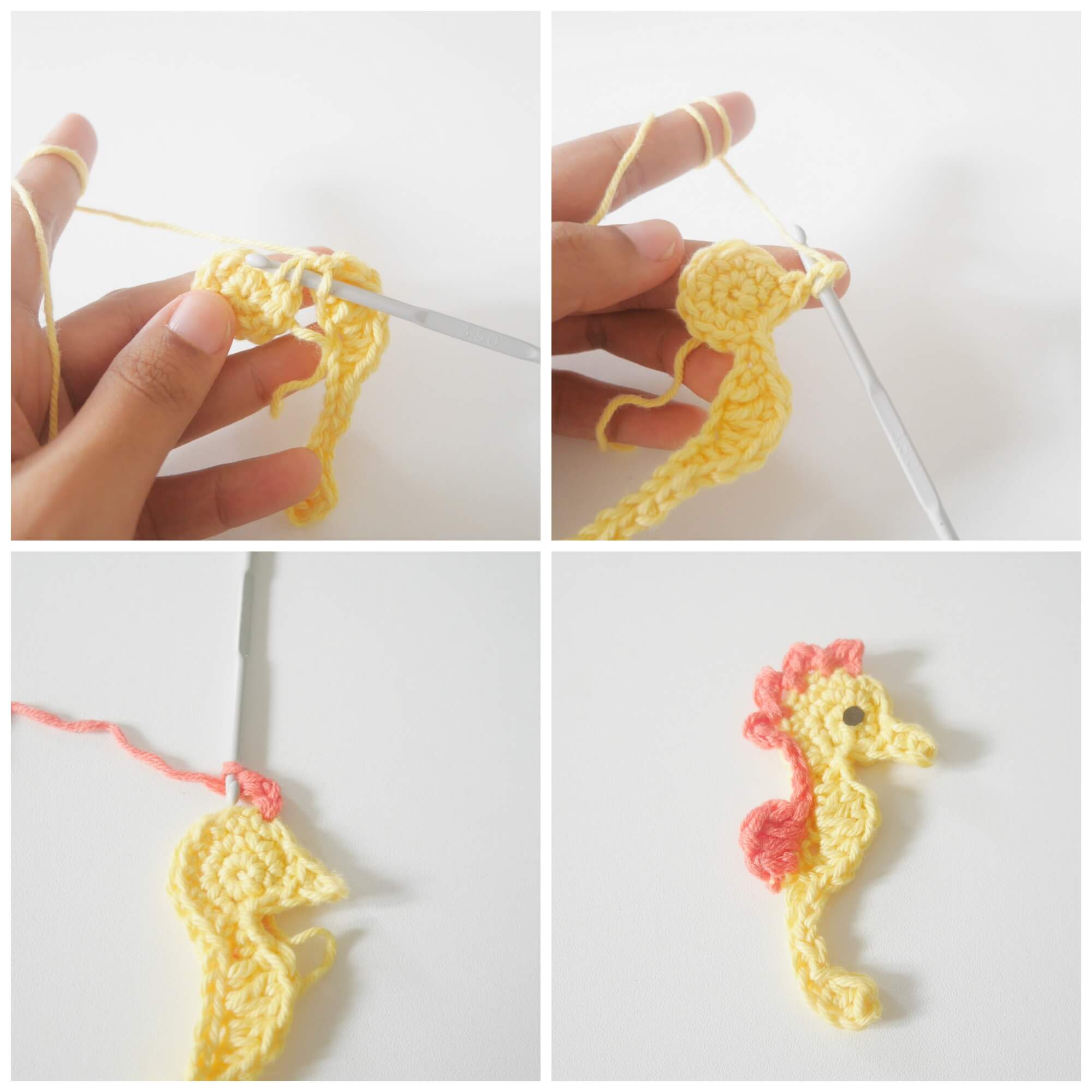 Tiny & cute crochet seahorse pattern Jenny & Teddy