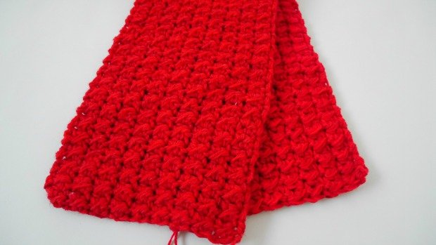 1crochet pocket long scarf