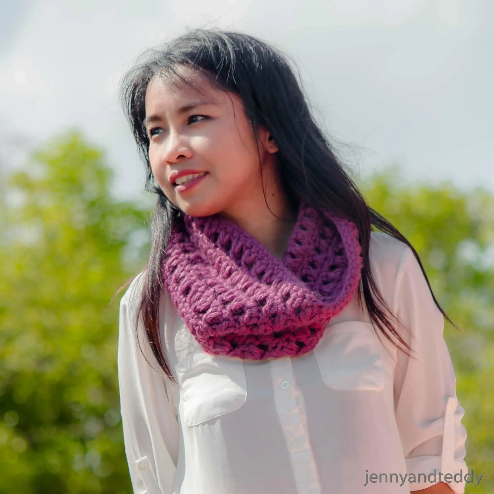 1 skein quick cowl free crochet pattern