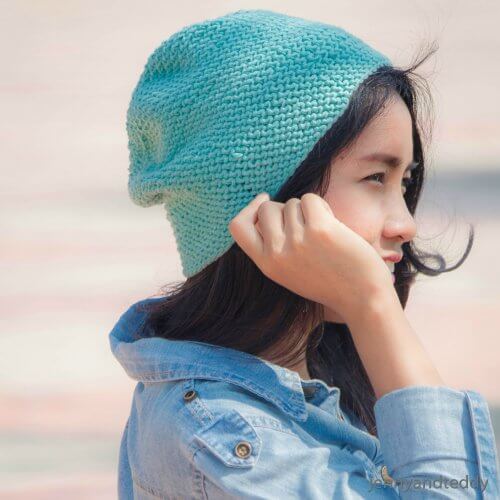 The everyday slouchy beanie easy free crochet pattern