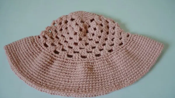 beginner wide brim sun hat free pattern crochet