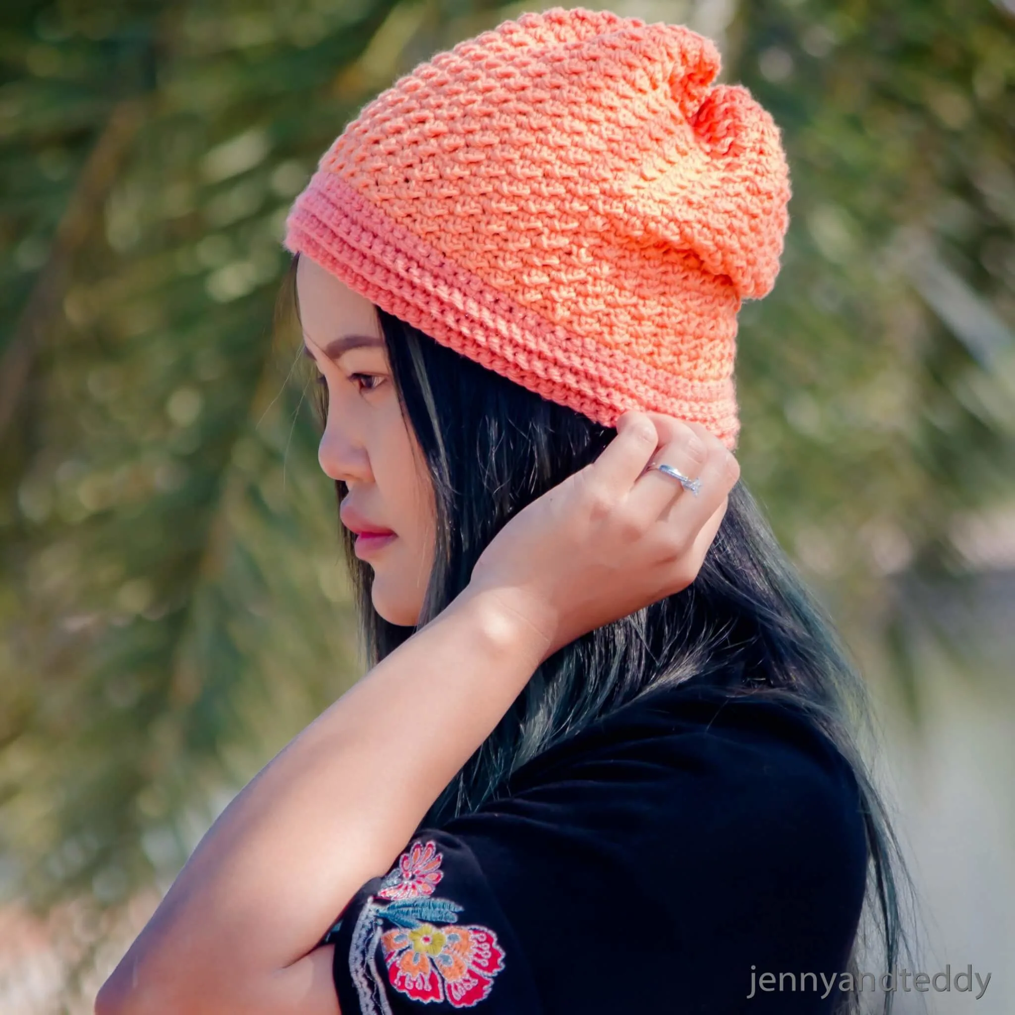 1abigail beanie hat free crochet pattern tutorial