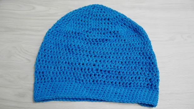 doubcle crochet stitch beanie free pattern.