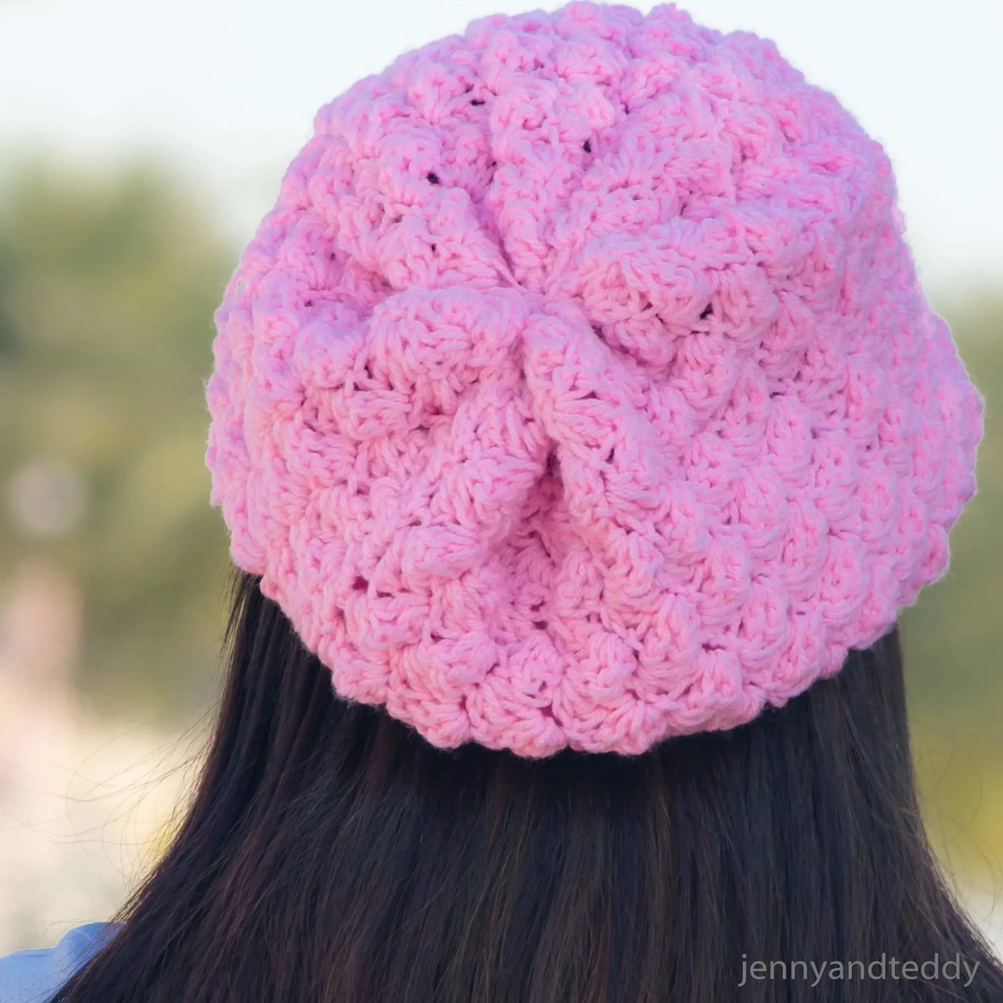 HOw to crochet the blanket stitch beanie hat free pattern.