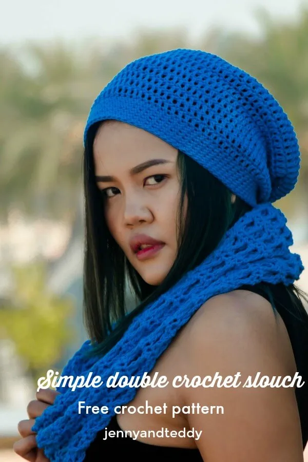 simple double crochet slouch free crochet pattern