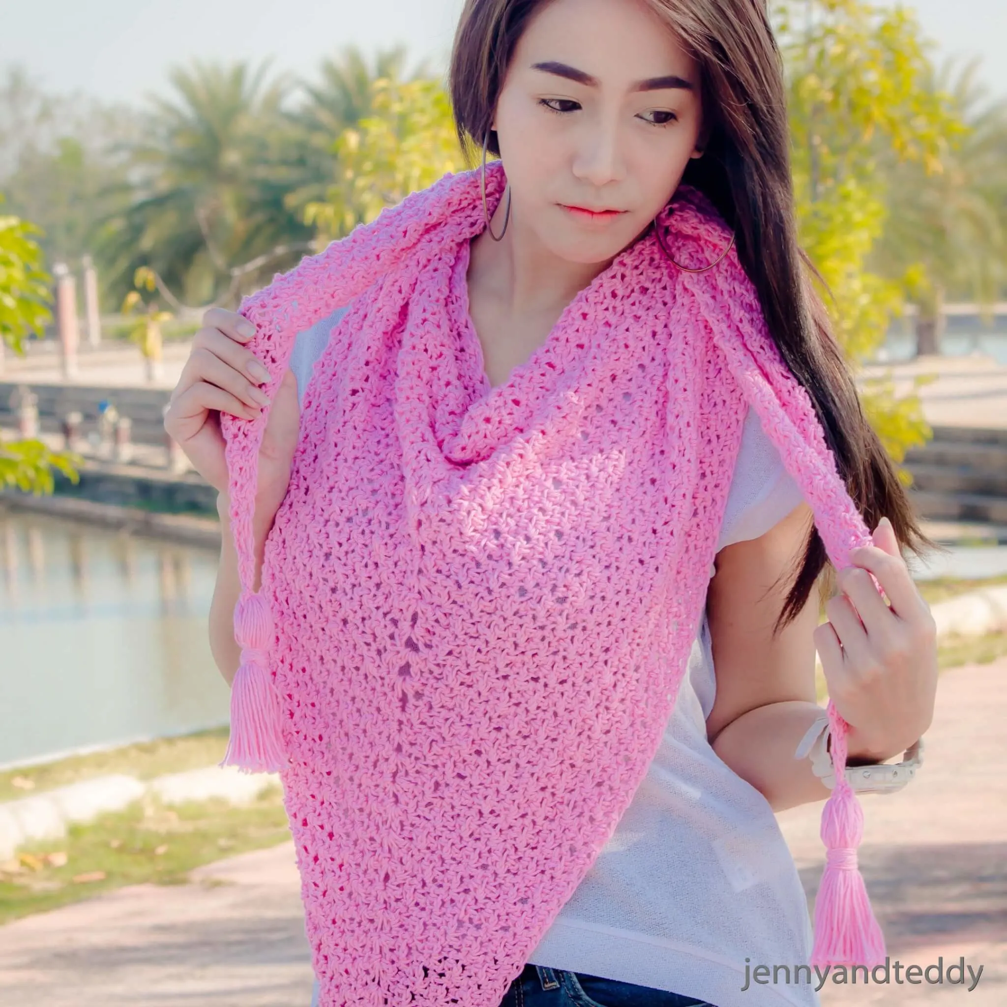 the weekend pink crochet tutorail