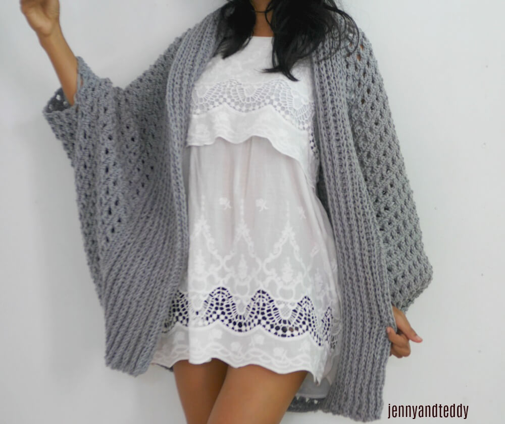 nina cardigan crochet pattern