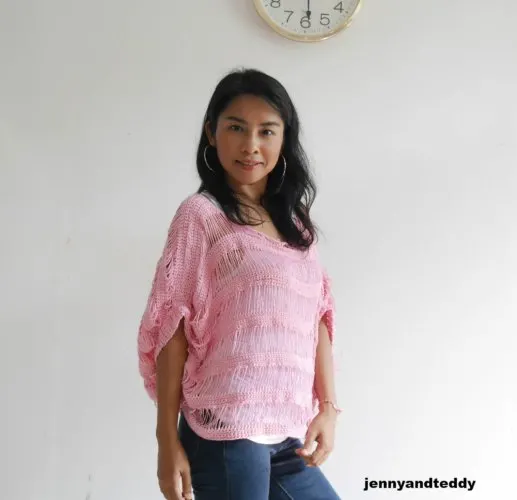 easy crochet summer top drop stitch free pattern