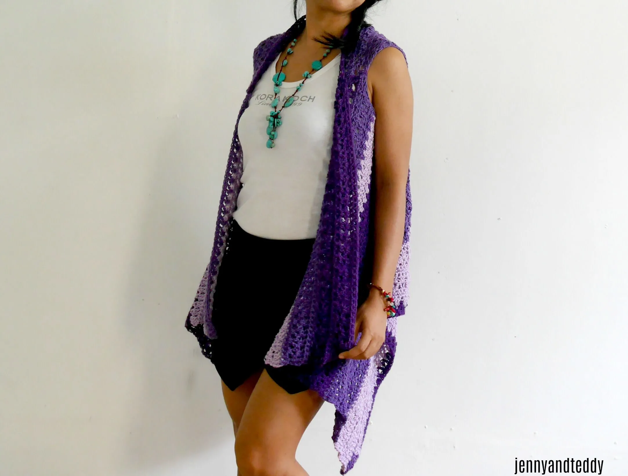 simple crochet vest for woment free pattern.