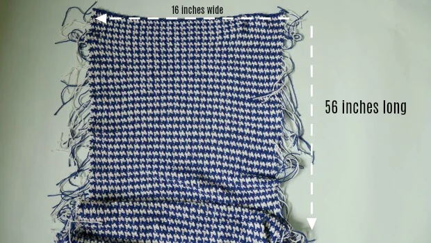 houndstooth crochet rectangle.