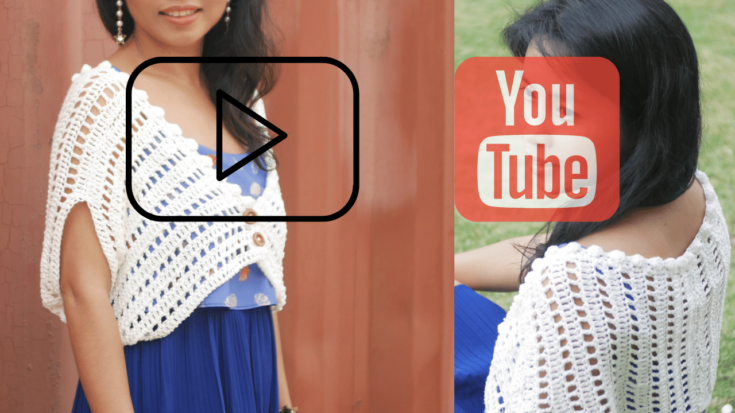 How to crochet women bolero jacket video tutorial.