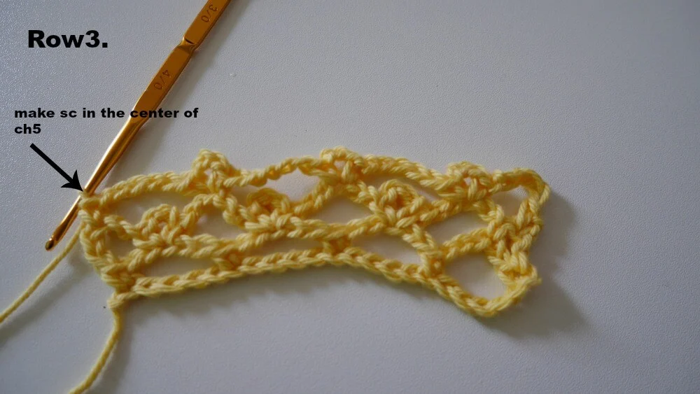 single crochet chain picot by jennyandteddy