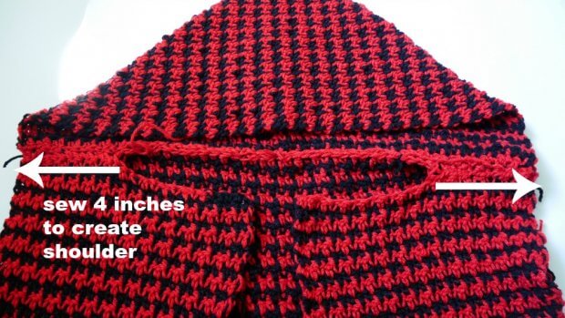 crochet hooded vest east beginner