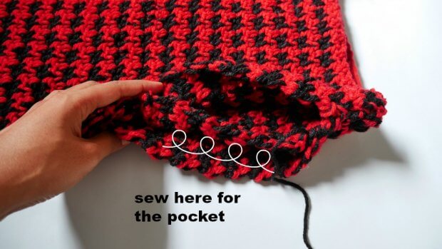 crochet pocket4