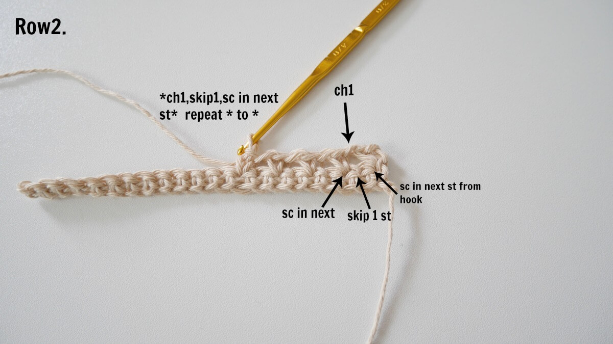 crocht moss stitch easy tutorial