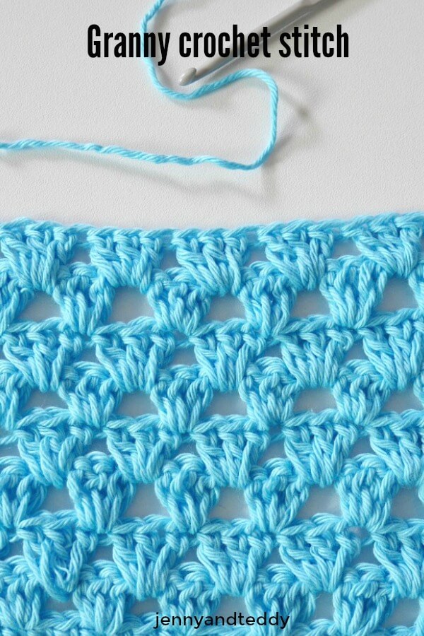granny crochet stitch easy tutorail for beginner by jennyandteddy